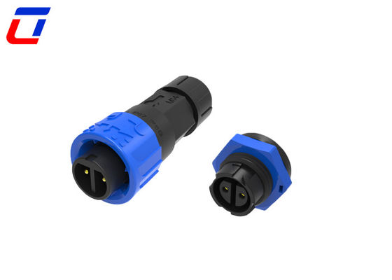 Waterproof 2 Pin Circular Quick Lock Wire Connector Male To Female 300V Rated