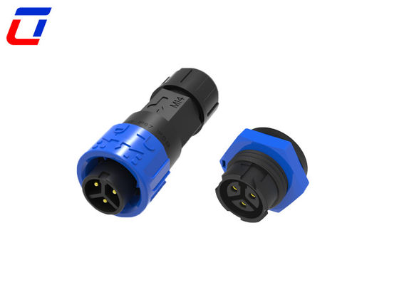 Durable M16 3 Pin 300V Waterproof Power Connector Female to Male for Industrial