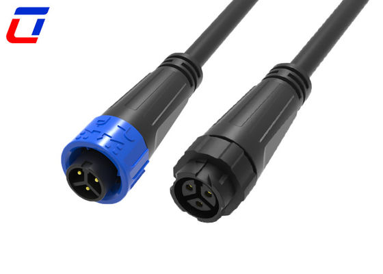 Durable M16 3 Pin 300V Waterproof Power Connector Female to Male for Industrial