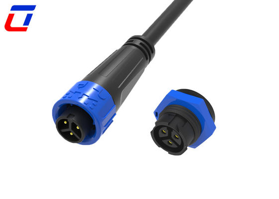 Durable M16 3 Pin 300V Waterproof Power Connector Female to Male for Industrial