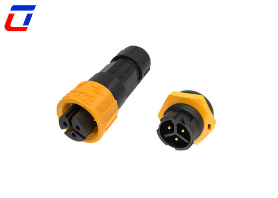 300V Rated M16 3 Pin Waterproof Power Connector Male To Female