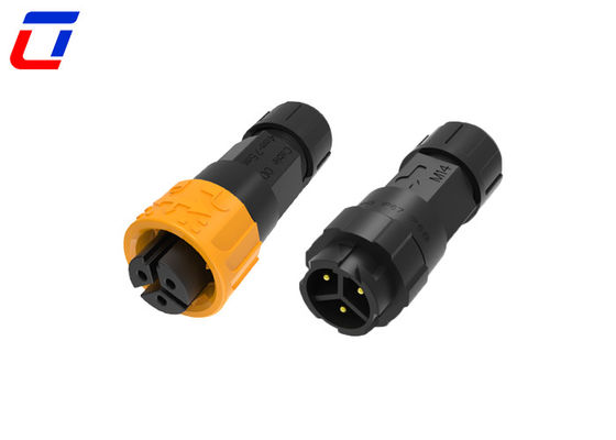 300V Rated M16 3 Pin Waterproof Power Connector Male To Female