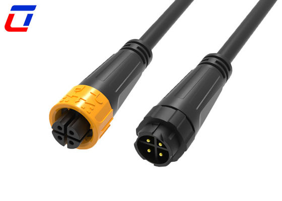 M16 4 Pin Waterproof Power Connector Female To Male 300V Durable For Applications