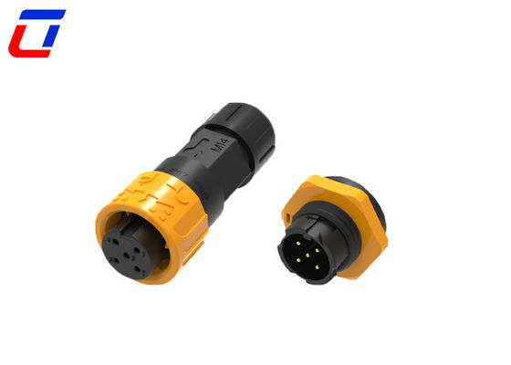 M16 5 Pin 300V Push Lock Waterproof Circular Connector IP67 For Heavy-Duty Applications