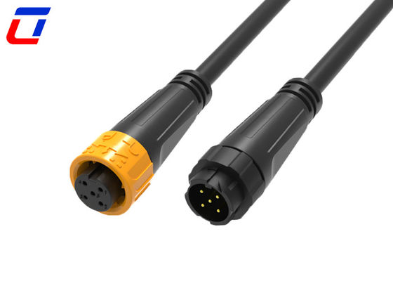 M16 5 Pin 300V Push Lock Waterproof Circular Connector IP67 For Heavy-Duty Applications