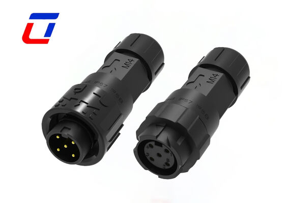 M16 5 Pin 300V Push Lock Waterproof Circular Connector IP67 For Heavy-Duty Applications