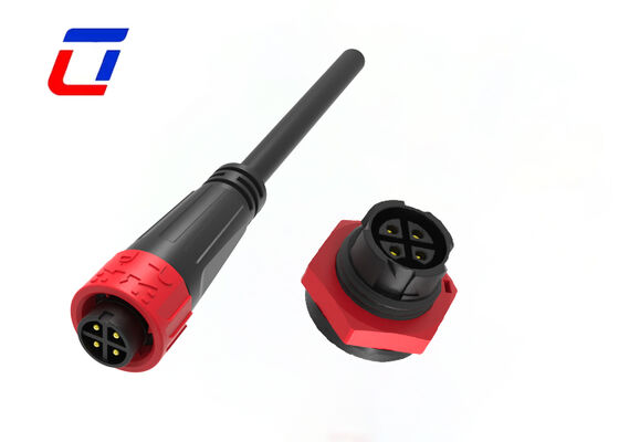 M16 4 Pin IP67 Waterproof Power Connector Female To Male 300V Durable For Applications