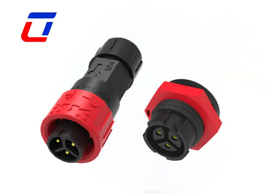 M16 3 Pin 300V Waterproof Power Connector Male To Female