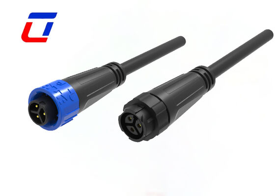 M16 3 Pin 300V Waterproof Power Connector Male To Female