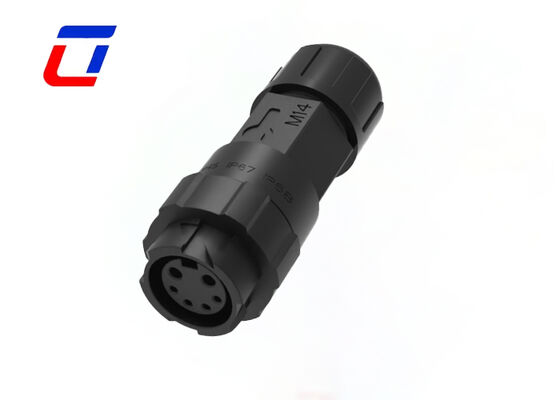 M16 Multi Pin Male To Female Quck Lock Connectors Waterproof 2 Power 4 Signal IP67