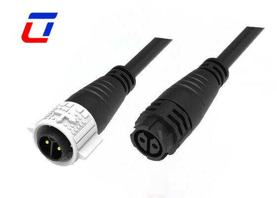 M19 2Pin 20A Push Lock  Power Waterproof High Current Power Connector