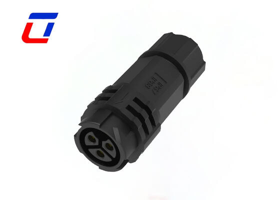 M19 3 Pin 300V Waterproof Cable Connector Quick Lock For Industrial Production