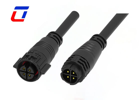 300V 15A IP67 Waterproof  M19 4 Pin  Male To Female Outdoor Power Connector