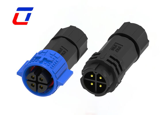 300V 15A IP67 Waterproof  M19 4 Pin  Male To Female Outdoor Power Connector
