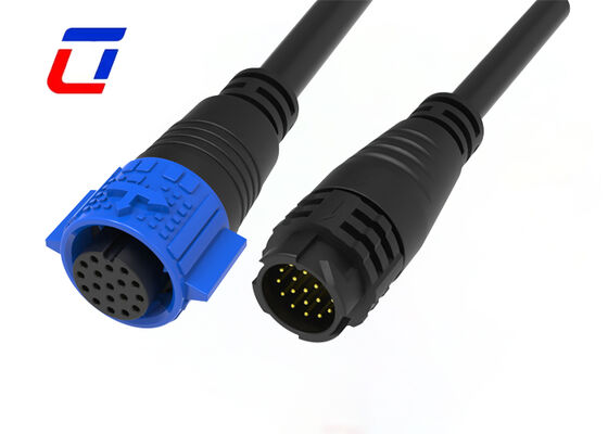 18 Pin Circular Connector M19 Wire To Wire Outdoor Quick Lock Electrical Connectors