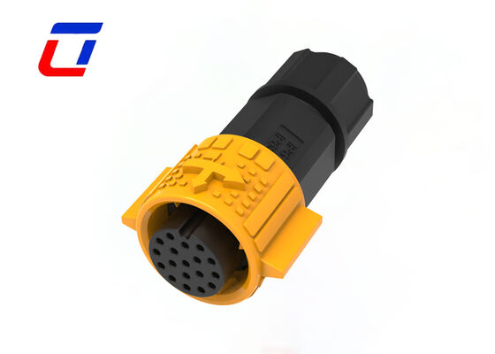 18 Pin Circular Connector M19 Wire To Wire Outdoor Quick Lock Electrical Connectors
