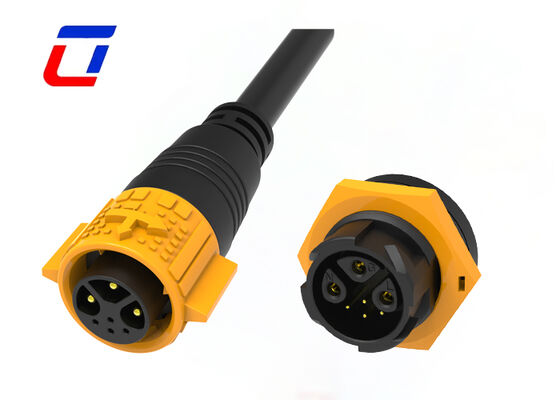 Outdoor Waterproof Connector M19 3+4 Pin  IP67 Waterproof Connector Wire To Board