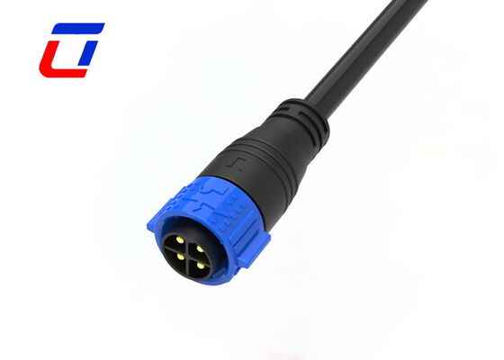Waterproof Electrical  500V M25 4 Pin Waterproof Push Lock Connectors