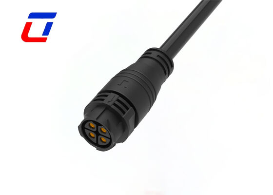 Waterproof Electrical  500V M25 4 Pin Waterproof Push Lock Connectors