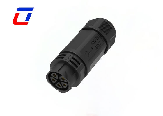 5 Pin Industrial Waterproof Power Connector M25 Cable  Male To Female