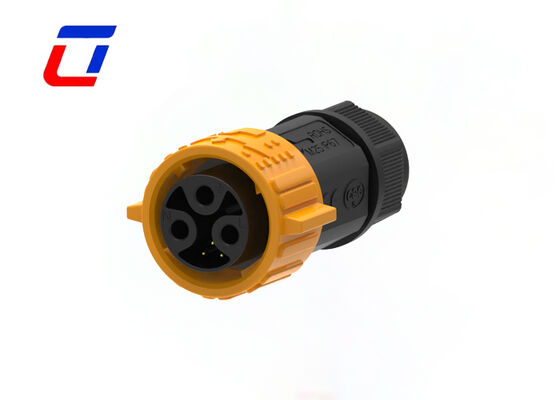 Waterproof Connector  M25 3+3 Pin IP67 15A Male Female  Quick Lock Plug Socket