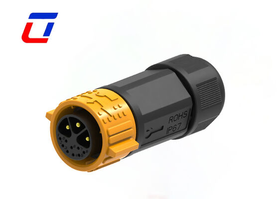 Multi Pin Connector Types Of 3+9 Pin M25 30A 300V  Outdoor Waterproof Connector