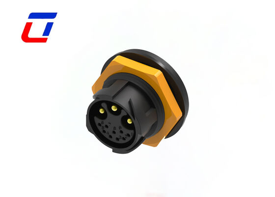 Multi Pin Connector Types Of 3+9 Pin M25 30A 300V  Outdoor Waterproof Connector