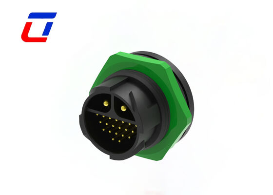 Signal And Power Multi Connectors M25 2+20 Pin Waterproof 300 Volt Wire To Board