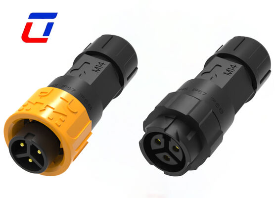 3 Pin Male To Female Connector M16 Plastic Circular Connector For Industrial Automation