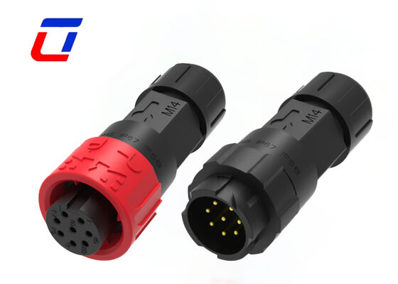 M16 8 Pin Waterproof Connector 5A IP67 Quick Release  Male Female Connector For Signal