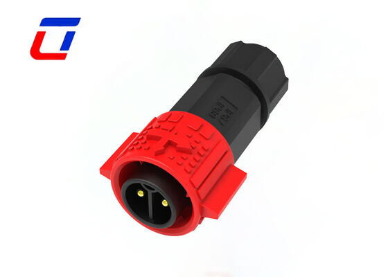 Power Connector Waterproof M19 2 Pin IP67 Excellent Sealing Performance Wire To Wire Connection