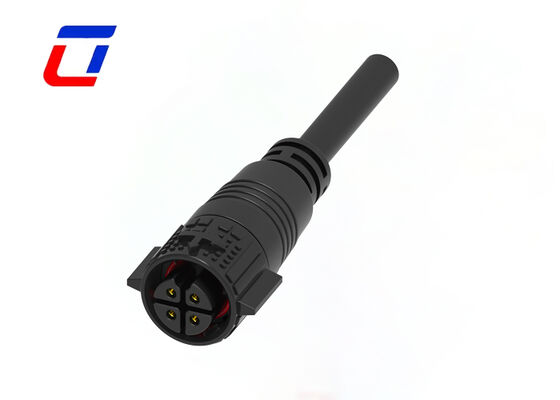 M19  15A 4 Pin Wire To Wire Connector IP67  Push Lock Outdoor Power Connectors