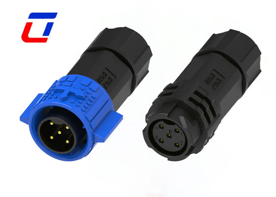 High Efficiency Plastic Circular Connector M19 5 Pin 300V Waterproof Quick Lock Connection