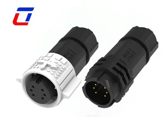 M19 6 pin IP67 male female connector dustproof water tight  connector For Signal