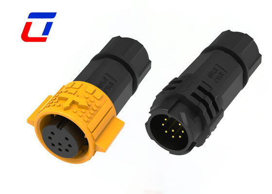 8 Pin M19 Data Connector 300V IP67 Outdoor Quick Release Wire Connector