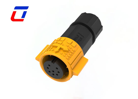 8 Pin M19 Data Connector 300V IP67 Outdoor Quick Release Wire Connector