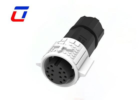 Push Locking 14 Pin Waterproof Connector M19 OEM Gold Plated Wire Connectors