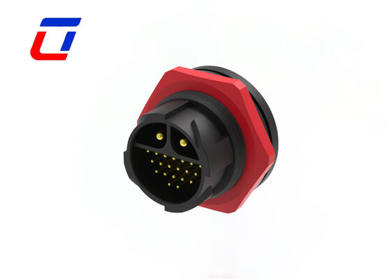 Plastic Circular Connectors M25 2+20Pin  Low Voltage IP67 Waterproof Connector