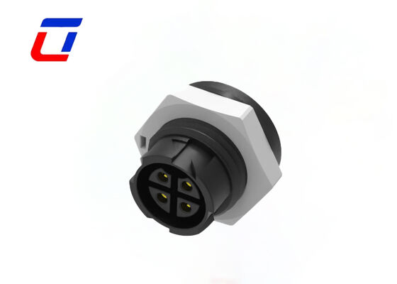 Circular Panel Mount Connector 4Pin M16 IP67 10A Wire Connectors Waterproof