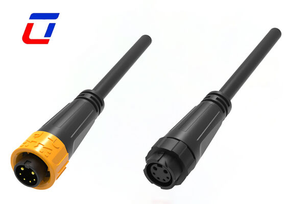 M16 Waterproof Outdoor Cable Connector 15A  2 Power 4 Signal Connector China