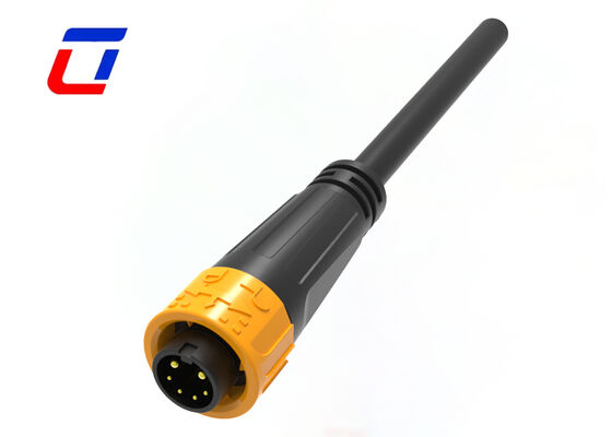 M16 Waterproof Outdoor Cable Connector 15A  2 Power 4 Signal Connector China