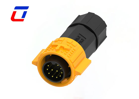 M19 11Pin IP67 Panel Mount Connector Push Pull Industrial Plug Socket For Data