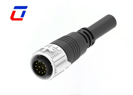 Low Current Waterproof Connector IP67 M19 Male Plug For 12Pin Socket
