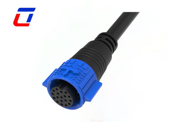Push Lock M19 Waterproof Outdoor Wire Connectors 18 Pin Male And Female Connectors
