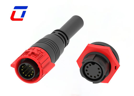 M19 Male Female Plug Socket 9Pin  Signal Outdoor Waterproof Cable To Board