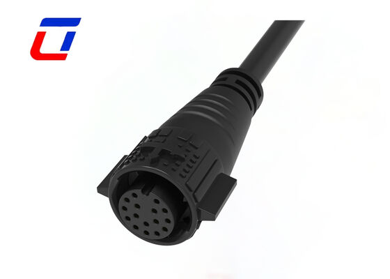 PA66 16 Pin Round Connector M19 Male And Female Push Lock Wire To Wire Connectors