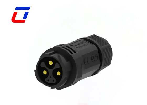 3+3 Pin M25 Male Female Waterproof Connector IP67 Plastic PA66 Power Data Connector