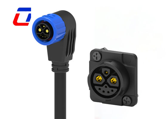 M23  Automotive Waterproof Connectors Round 8 Pin Cable To Board Connector