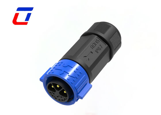 M25 Waterproof Connector Wire To Board 3+9 Pin Data Power Connector PA66 Outdoor