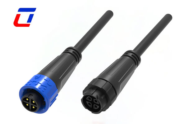 M16 IP67 Connector 4 Pin Push Locking Cable To Cable Connector For New Energy